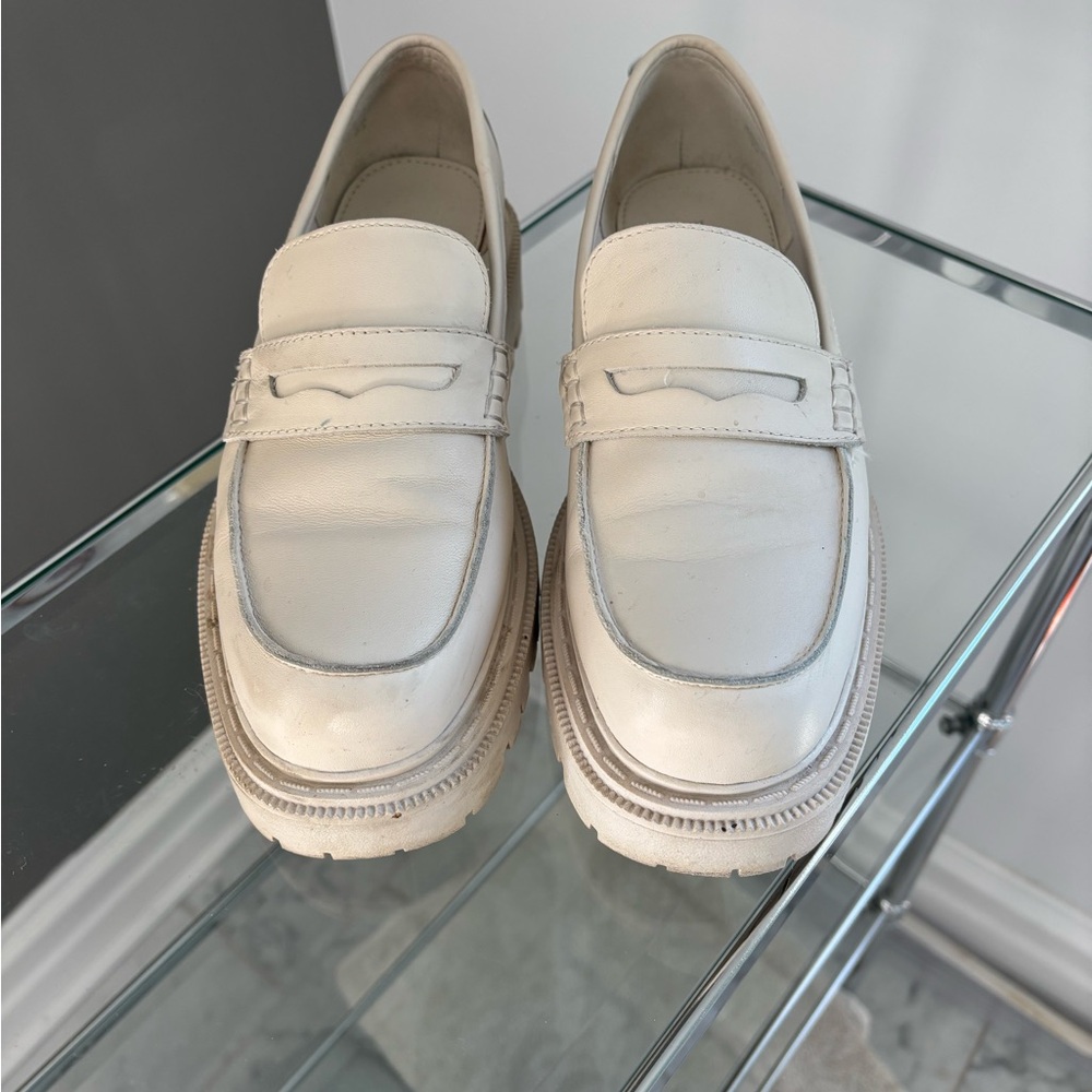 Women's White Loafers